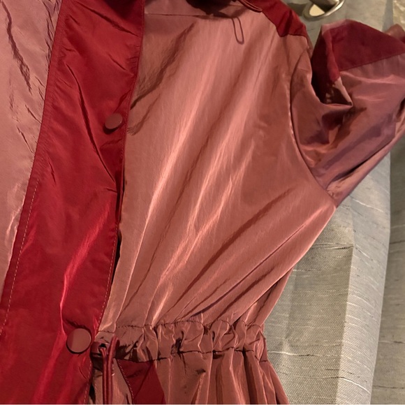 NWT- Chicos Maroon Long lightweight adorable hooded jacket for all seasons❤️ - Picture 6 of 16